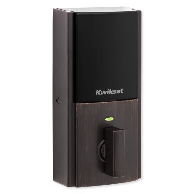Kwikset Home Connect 620 Smart Lock, Z-Wave 700 Long Range, Contemporary with Deadbolt, Venetian Bronze